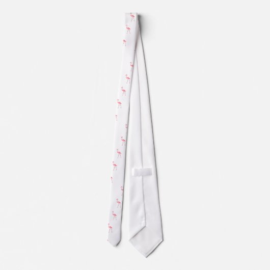 Schöner rosa Flamingo Krawatte (Rückseite)