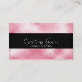 ★ schöner rosa Glitzer Visitenkarte (Vorderseite)