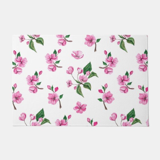 Schöner rosa Kirschblossom| Türmchen Fußmatte (Vorderseite)