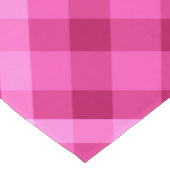 Schöner rosa Magenta Karierter großer Tischläufer (Ecke)