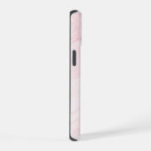 Schöner rosa Marmor iPhone 15 Hülle (Rechte Seite)