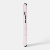 Schöner rosa Marmor iPhone 15 Hülle (Linke Seite)