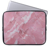 Schöner rosa Marmor Laptopschutzhülle (Vorderseite)