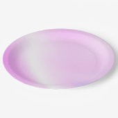 Schöner rosa Papier-Teller Pappteller (Schrägansicht)