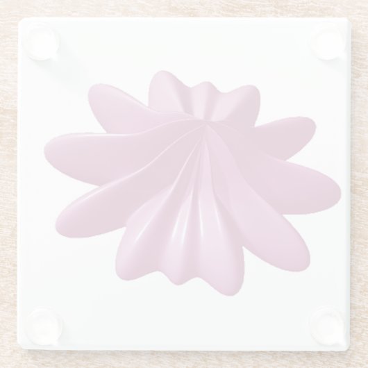 Schöner rosa Starfish Glasuntersetzer (Rückseite)