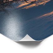 Schöner rosa Wintersonnenuntergang in Finnland CC0 Fotodruck (Ecke)