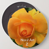 Schöner Rosen-Blumenknopf durch NorJArt Button (Vorne & Hinten)
