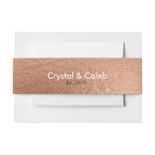 Schöner Rosen-Goldc$folie-effekt Einladungsbanderole (Vorderseite Beispiel)