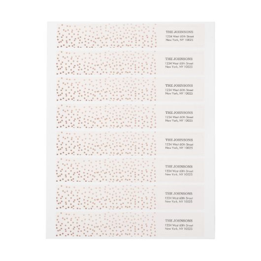 Schöner Rosen-GoldConfetti (Bogen)