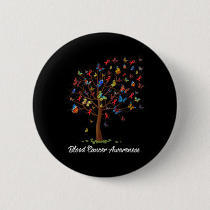 Schöner roter Band-Blutkrebs-Schmetterlingsbaum A Button