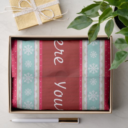 Schöner roter blauer seidenpapier (Geschenk)