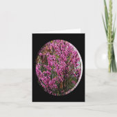 Schöner Roter Bud Baum...... Karte (Vorderseite)