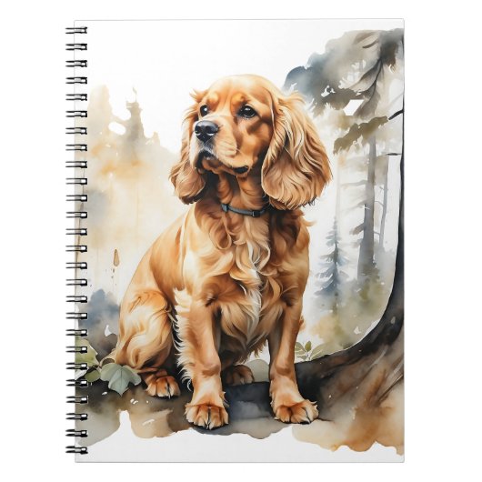 SCHÖNER ROTER COCKER SPANIEL DOG NOTIZBLOCK (Vorderseite)