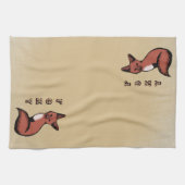Schöner roter Foxy Fuchs Handtuch (Horizontal)