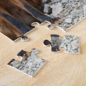 Schöner roter Fuchs mit großem offenen Mund Puzzle (Seite)