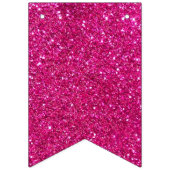 Schöner Roter Glitzer Wimpelkette (Dritte Fahne)