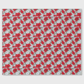 Schöner roter Mohn, weiße Molsen und Ladybug Geschenkpapier (Flach)