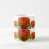 Schöner roter Rosenstrauß Fotografie | Romantisch Kaffeetasse (Mittel)