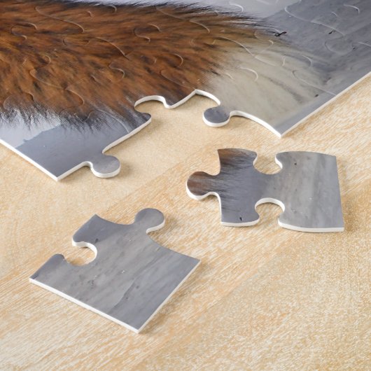 Schöner Rotfuchs im Schnee Puzzle (Seite)