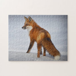 Schöner Rotfuchs im Schnee Puzzle