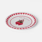 Schöner Ruby-Jahrestag Pappteller (Schrägansicht)