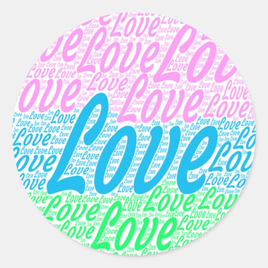 Schöner Rundaufkleber Runder Aufkleber (Vorderseite)