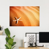 Schöner Sand mit Star Poster (Heimbüro)