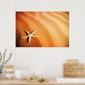 Schöner Sand mit Star Poster (Küche)