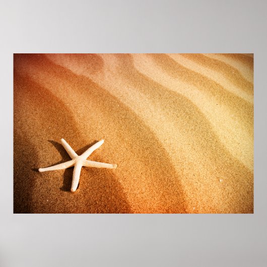 Schöner Sand mit Star Poster (Vorne)