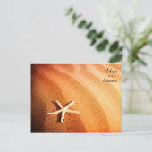 Schöner Sand mit Star Postkarte (Stehend Vorderseite)