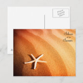 Schöner Sand mit Star Postkarte (Vorne/Hinten)