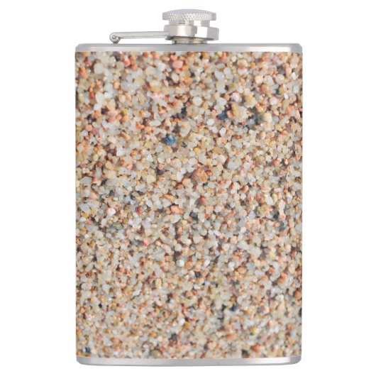 Schöner Sand wenn tropischer Strand Flachmann (Vorderseite)
