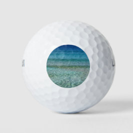 Schöner Sandstrand Golfball