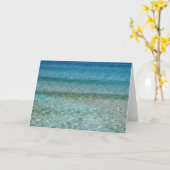 Schöner Sandstrand Karte (Gelbe Blume)