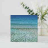 Schöner Sandstrand Karte (Stehend Vorderseite)