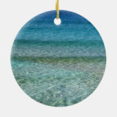 Schöner Sandstrand Keramik Ornament (Hinten)