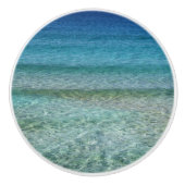 Schöner Sandstrand Keramikknauf (Vorderseite)