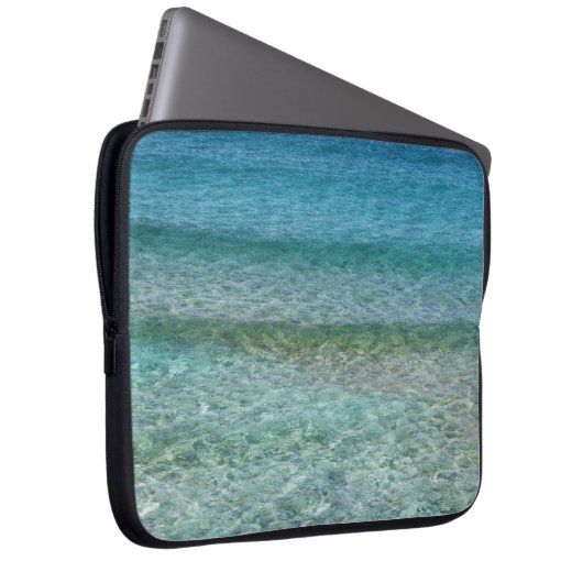 Schöner Sandstrand Laptopschutzhülle (Vorne Rechts)