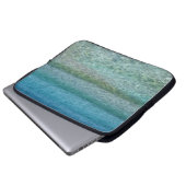 Schöner Sandstrand Laptopschutzhülle (Vorne Knopf)