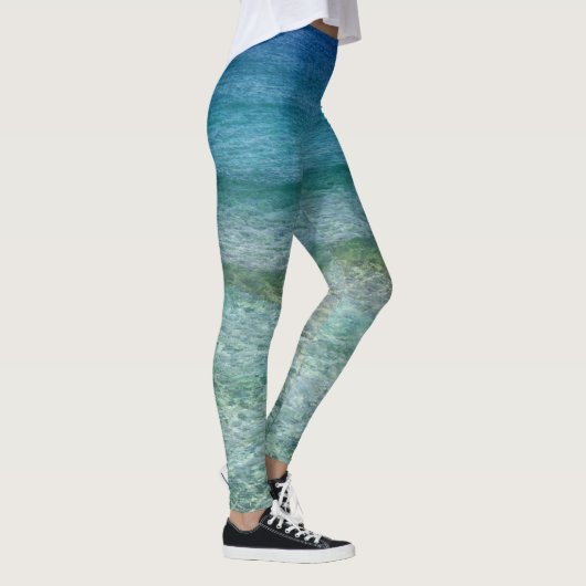 Schöner Sandstrand Leggings (Rechts)