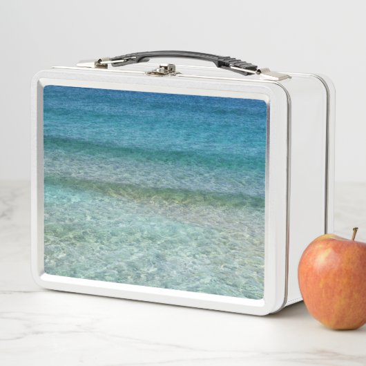 Schöner Sandstrand Metall Brotdose (Beispiel)