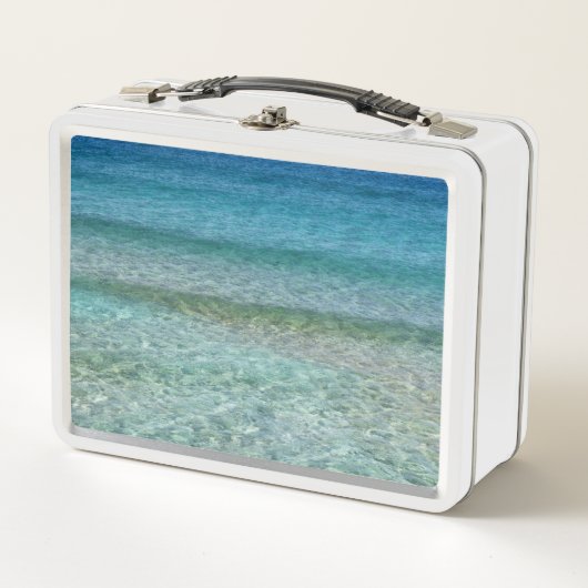 Schöner Sandstrand Metall Brotdose (Vorderseite)