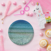 Schöner Sandstrand Pappteller (Party)