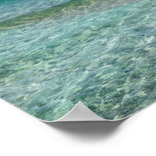 Schöner Sandstrand Poster (Ecke)