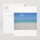 Schöner Sandstrand Postkarte (Vorne/Hinten)