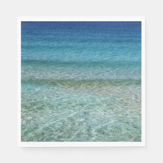 Schöner Sandstrand Serviette (Vorderseite)