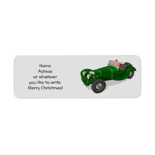 Schöner Santa Claus Jaguar SS 90 Fahrer