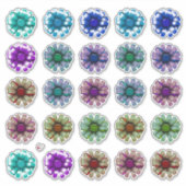 Schöner Satin Bows Holiday Style Aufkleber (Vorderseite)