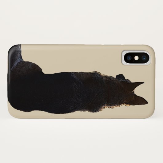 Schöner Schäferhund-Hund Case-Mate iPhone Hülle (Rückseite (Horizontal))