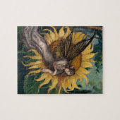 Schöner Schlaf am Sonnenblumen Puzzle (Horizontal)